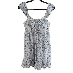 Altard State Floral Milkmaid Mini Dress Size Medium Coquette Bloomcore Dainty